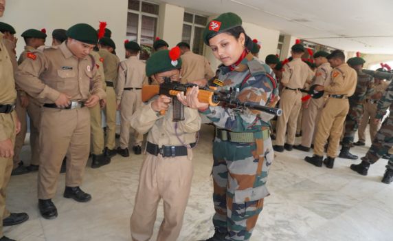 Assam Rifles holds Weapon, Equipment Display in Agartala.
